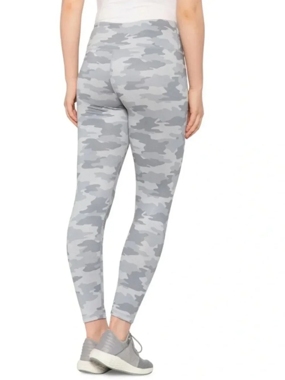 2/$30 Kyodan High Rise Camo Yoga Leggings Gray Petite Medium #A3881